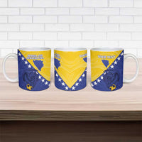 Custom Bosnia and Herzegovina Football 2026 Ceramic Mug The Dragons Of Europe - Wonder Print Shop