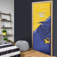 Custom Bosnia and Herzegovina Football 2026 Door Cover The Dragons Of Europe - Wonder Print Shop