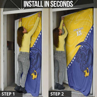 Custom Bosnia and Herzegovina Football 2026 Door Cover The Dragons Of Europe - Wonder Print Shop