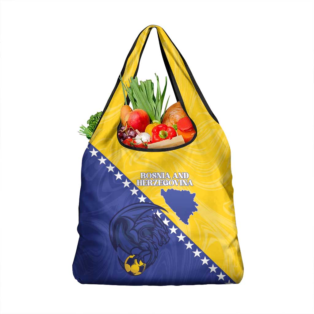 Bosnia and Herzegovina Football 2026 Grocery Bag The Dragons Of Europe - Wonder Print Shop