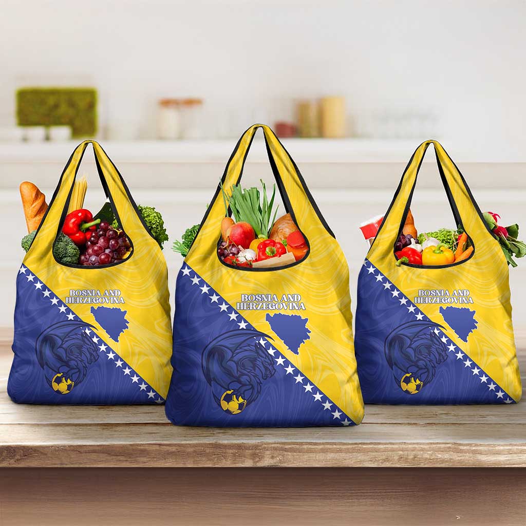 Bosnia and Herzegovina Football 2026 Grocery Bag The Dragons Of Europe - Wonder Print Shop