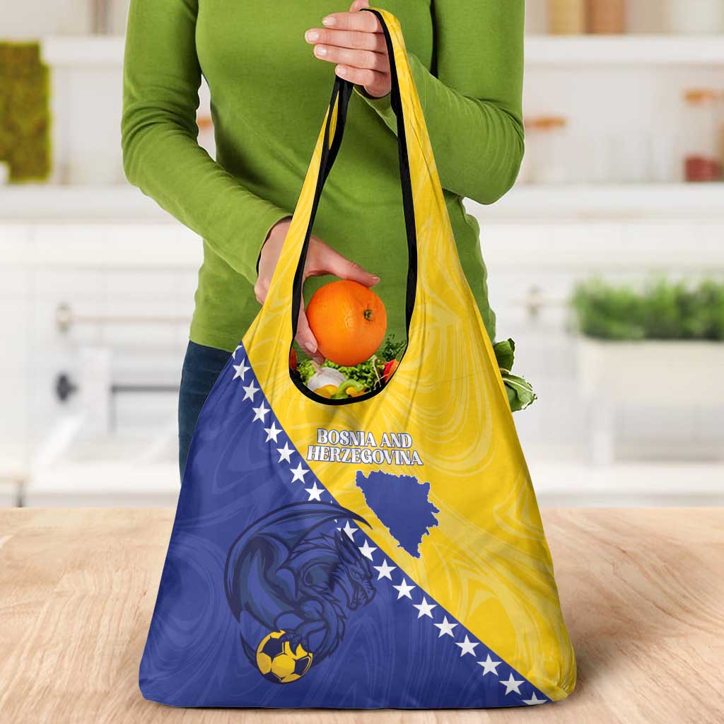 Bosnia and Herzegovina Football 2026 Grocery Bag The Dragons Of Europe - Wonder Print Shop