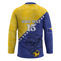 Custom Bosnia and Herzegovina Football 2026 Hockey Jersey The Dragons Of Europe - Wonder Print Shop