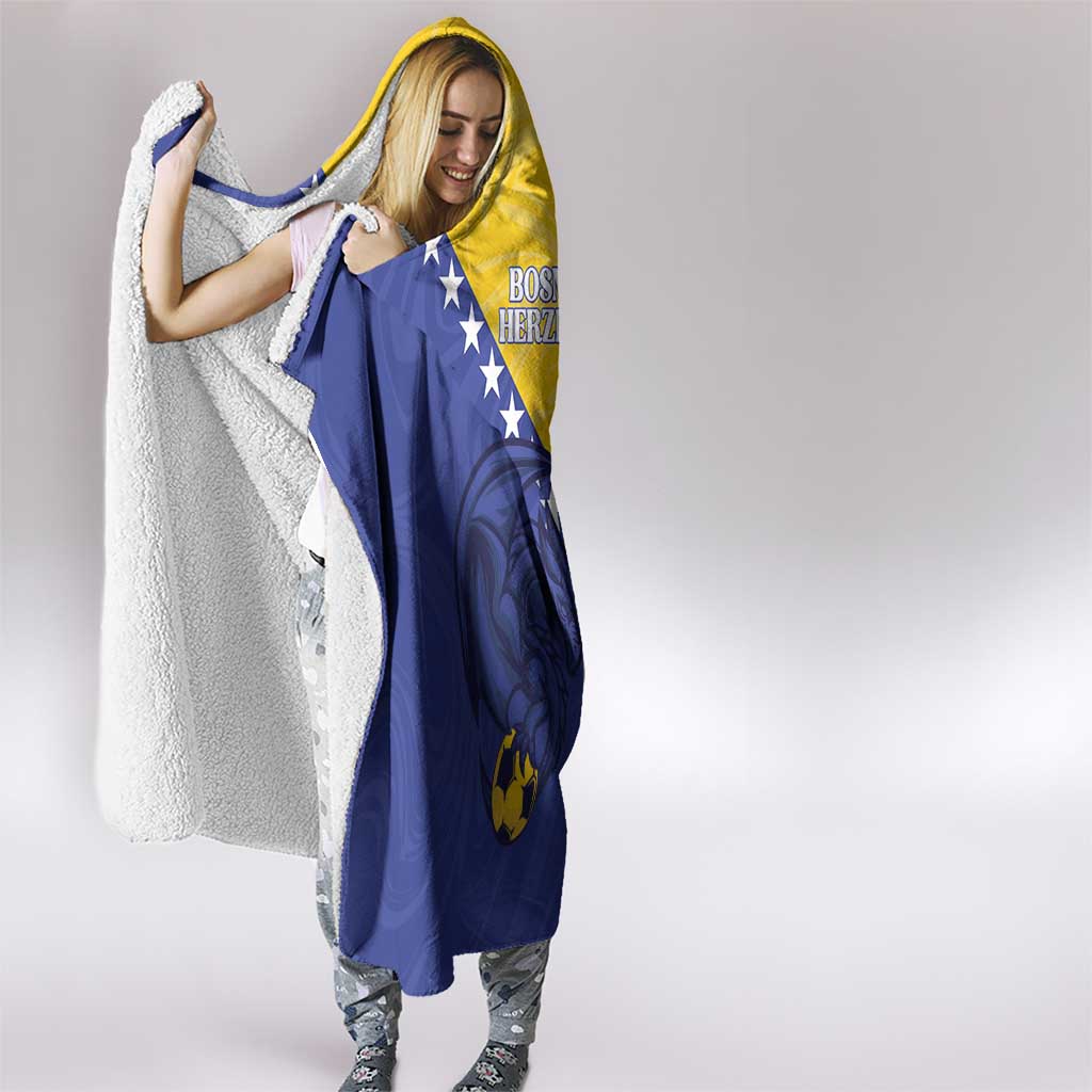 Bosnia and Herzegovina Football 2026 Hooded Blanket The Dragons Of Europe - Wonder Print Shop