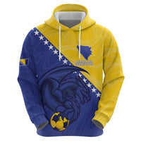 Custom Bosnia and Herzegovina Football 2026 Hoodie The Dragons Of Europe - Wonder Print Shop