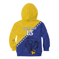 Custom Bosnia and Herzegovina Football 2026 Kid Hoodie The Dragons Of Europe - Wonder Print Shop