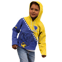 Custom Bosnia and Herzegovina Football 2026 Kid Hoodie The Dragons Of Europe - Wonder Print Shop