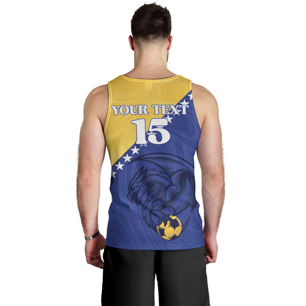 Custom Bosnia and Herzegovina Football 2026 Men Tank Top The Dragons Of Europe - Wonder Print Shop