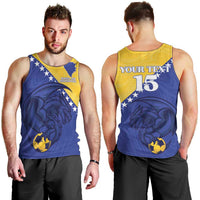 Custom Bosnia and Herzegovina Football 2026 Men Tank Top The Dragons Of Europe - Wonder Print Shop