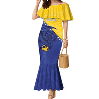 Custom Bosnia and Herzegovina Football 2026 Mermaid Dress The Dragons Of Europe - Wonder Print Shop
