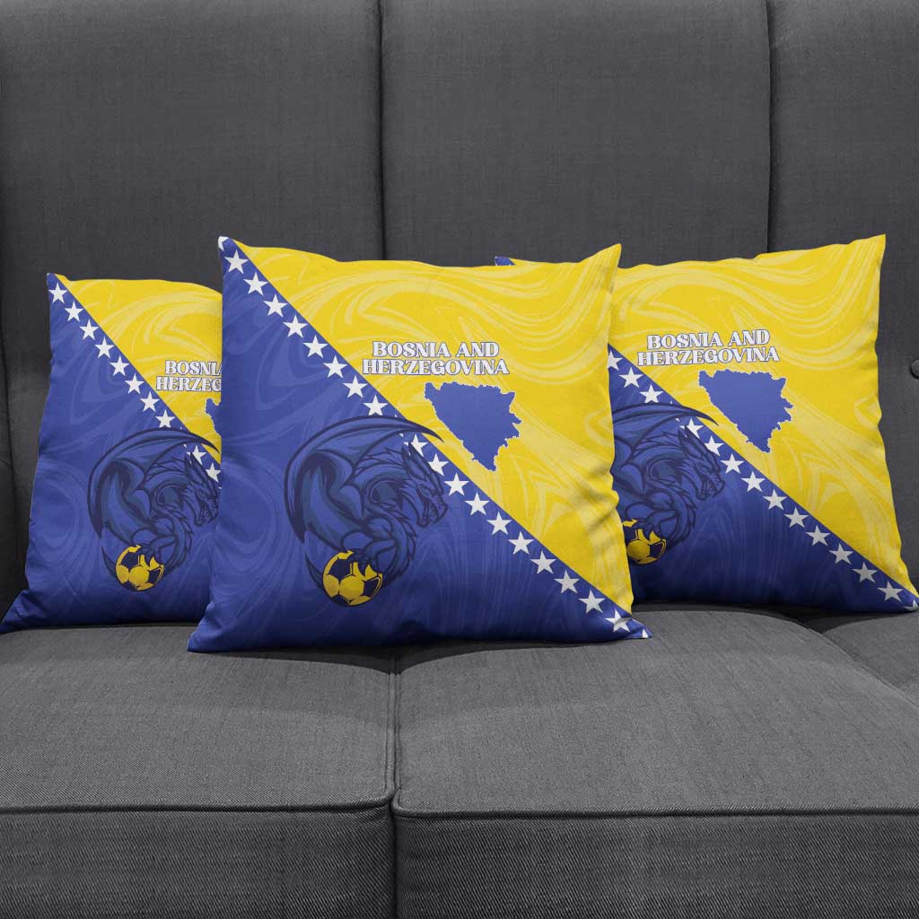 Bosnia and Herzegovina Football 2026 Pillow Cover The Dragons Of Europe - Wonder Print Shop