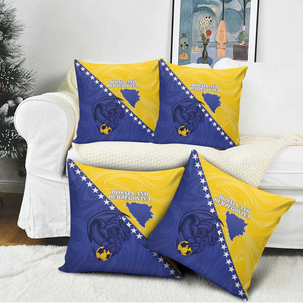 Bosnia and Herzegovina Football 2026 Pillow Cover The Dragons Of Europe - Wonder Print Shop