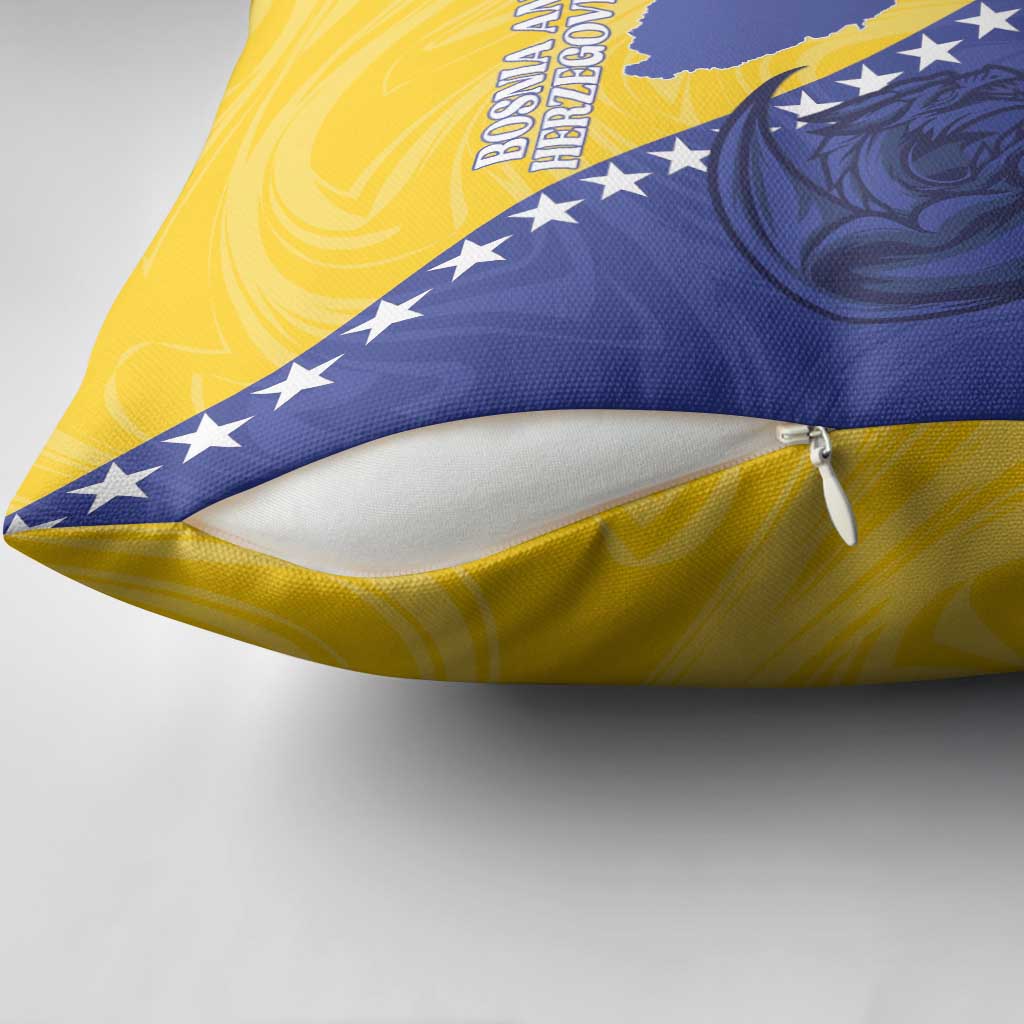 Bosnia and Herzegovina Football 2026 Pillow Cover The Dragons Of Europe - Wonder Print Shop