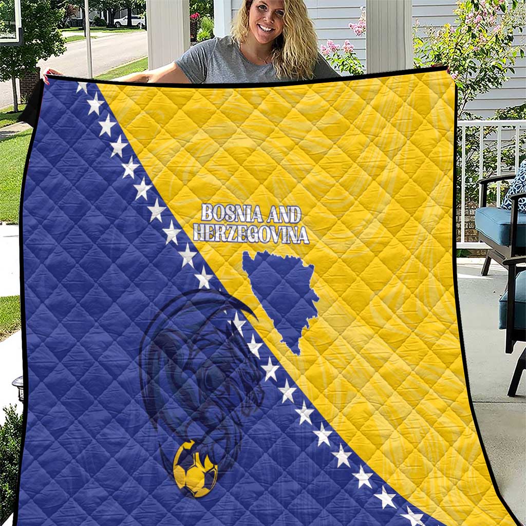 Bosnia and Herzegovina Football 2026 Quilt The Dragons Of Europe - Wonder Print Shop