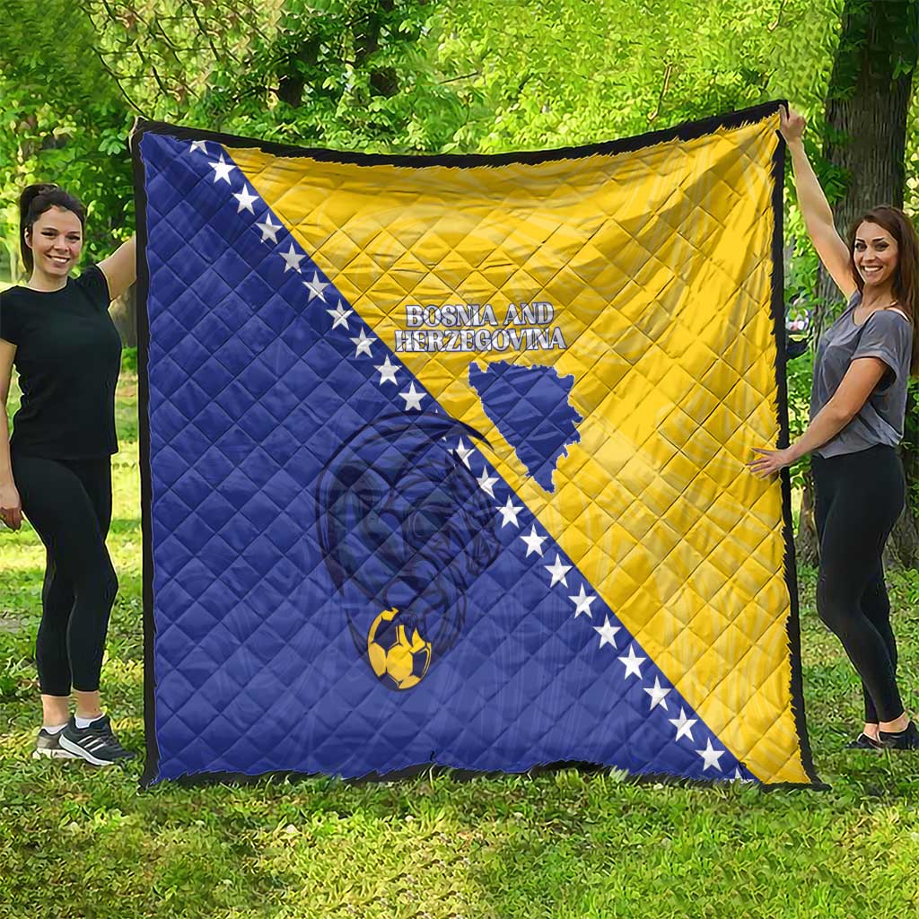 Bosnia and Herzegovina Football 2026 Quilt The Dragons Of Europe - Wonder Print Shop