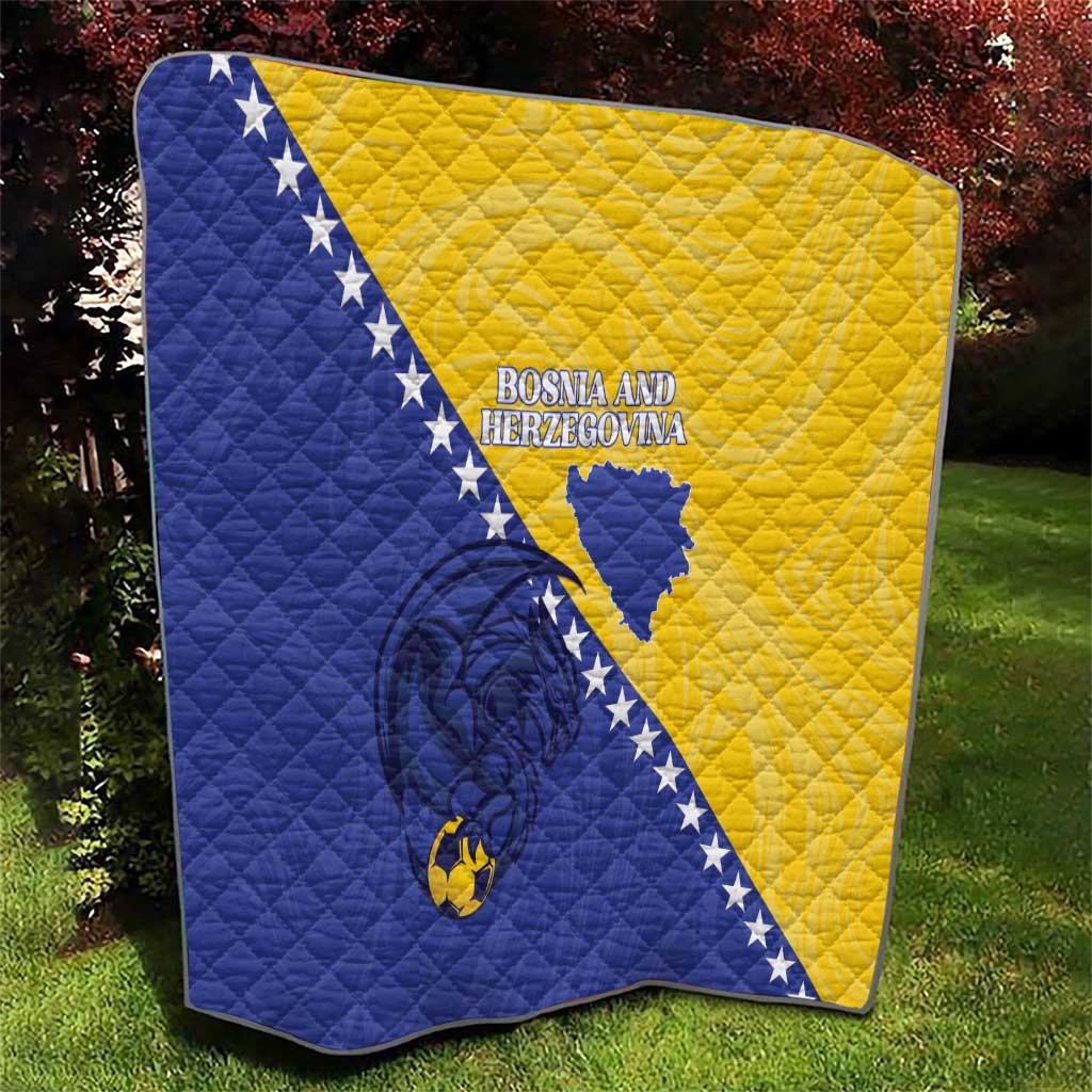 Bosnia and Herzegovina Football 2026 Quilt The Dragons Of Europe - Wonder Print Shop