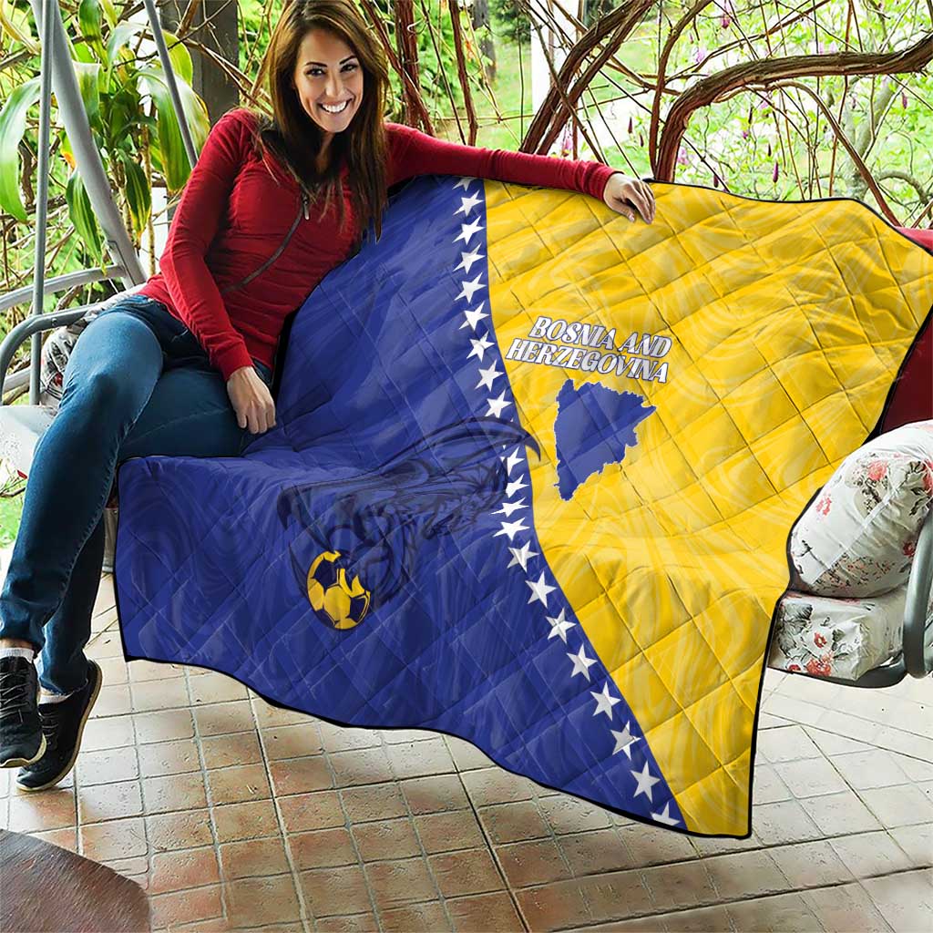 Bosnia and Herzegovina Football 2026 Quilt The Dragons Of Europe - Wonder Print Shop