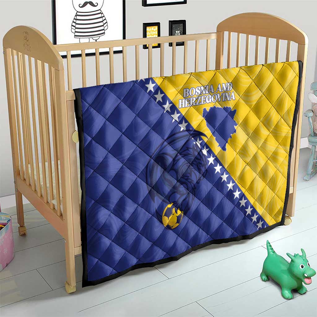 Bosnia and Herzegovina Football 2026 Quilt The Dragons Of Europe - Wonder Print Shop
