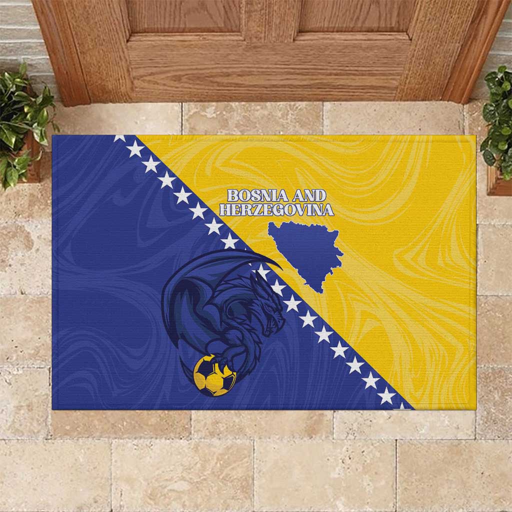 Bosnia and Herzegovina Football 2026 Rubber Doormat The Dragons Of Europe - Wonder Print Shop