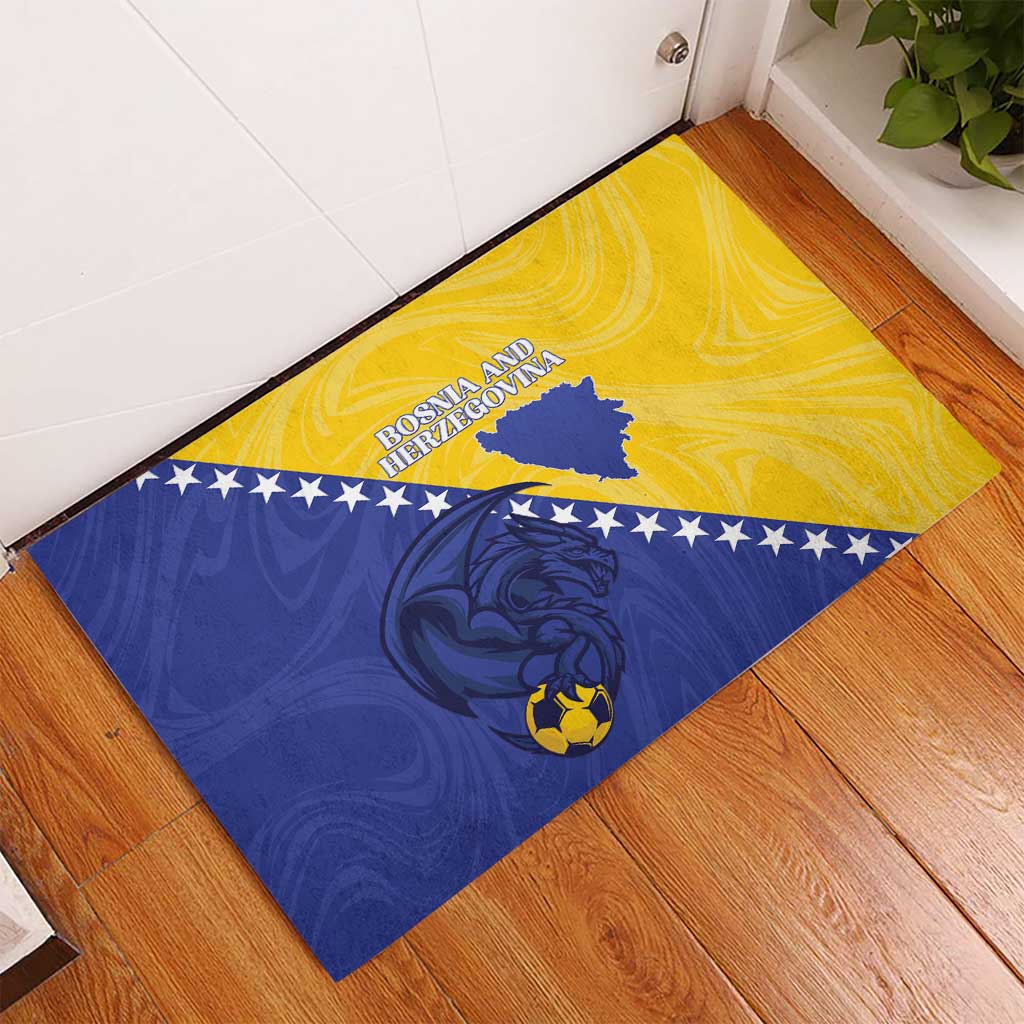 Bosnia and Herzegovina Football 2026 Rubber Doormat The Dragons Of Europe - Wonder Print Shop