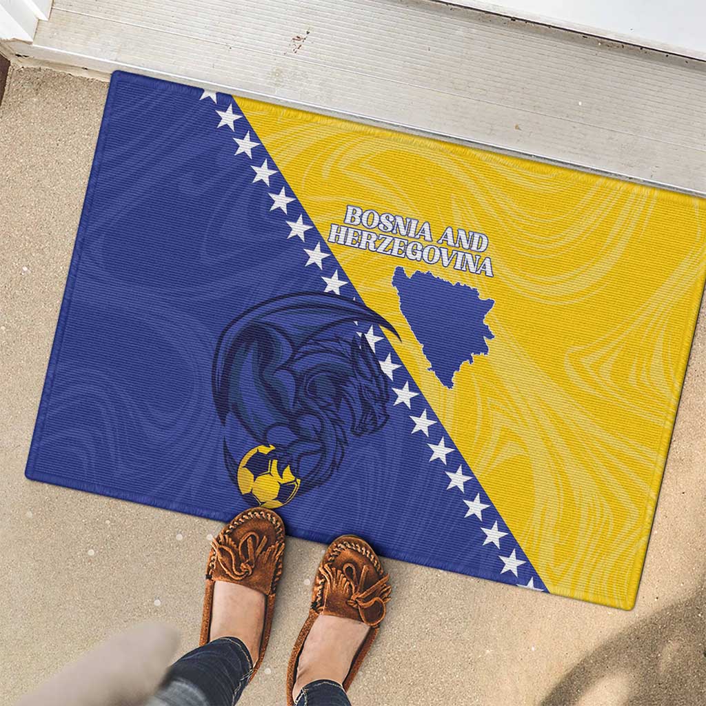 Bosnia and Herzegovina Football 2026 Rubber Doormat The Dragons Of Europe - Wonder Print Shop