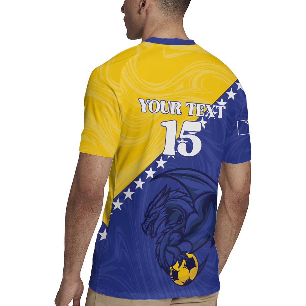 Custom Bosnia and Herzegovina Football 2026 Rugby Jersey The Dragons Of Europe - Wonder Print Shop