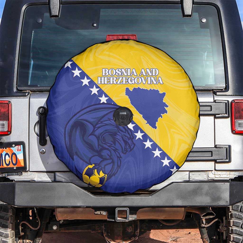 Bosnia and Herzegovina Football 2026 Spare Tire Cover The Dragons Of Europe - Wonder Print Shop