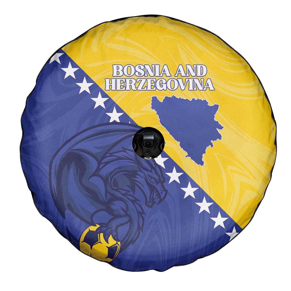 Bosnia and Herzegovina Football 2026 Spare Tire Cover The Dragons Of Europe - Wonder Print Shop