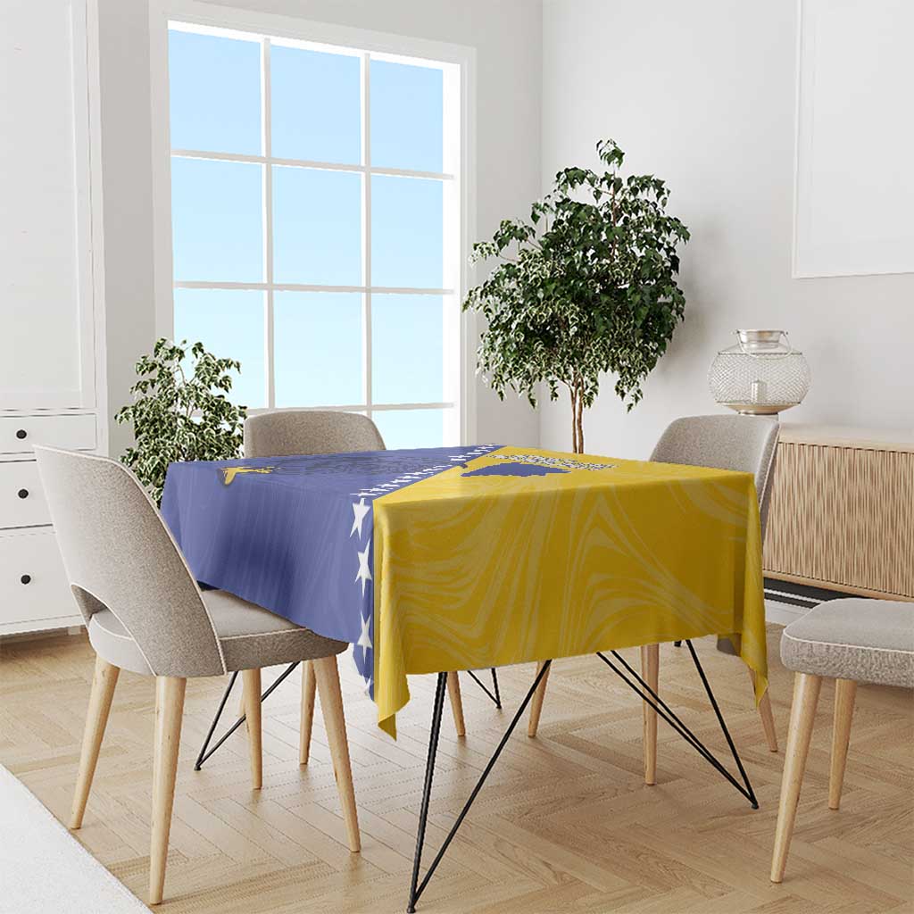 Bosnia and Herzegovina Football 2026 Tablecloth The Dragons Of Europe - Wonder Print Shop