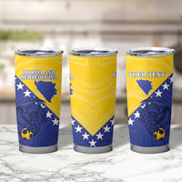 Custom Bosnia and Herzegovina Football 2026 Tumbler Cup The Dragons Of Europe - Wonder Print Shop