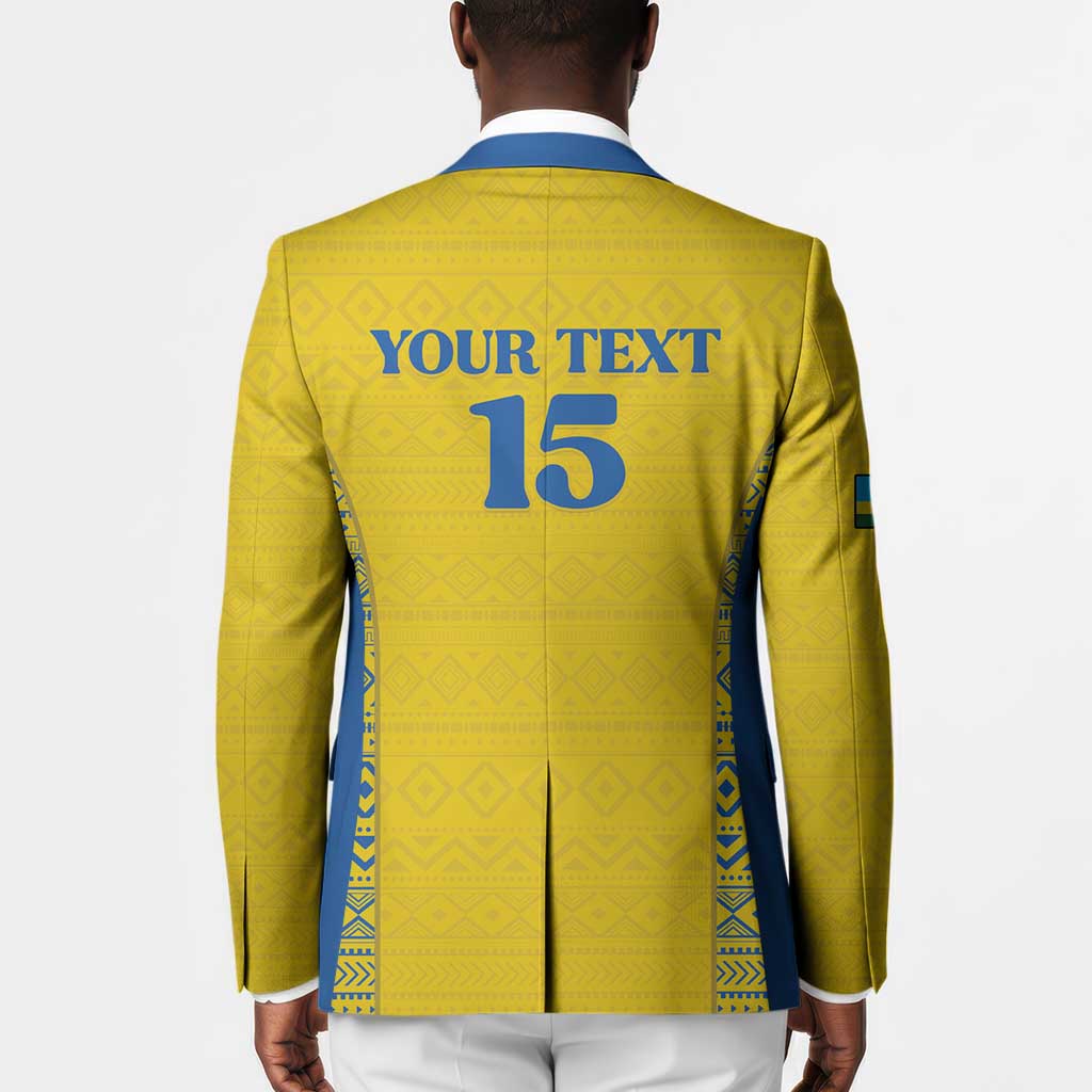 Rwanda Football Custom Blazer Stand With Amavubi - Yellow - Wonder Print Shop