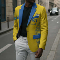 Rwanda Football Custom Blazer Stand With Amavubi - Yellow - Wonder Print Shop