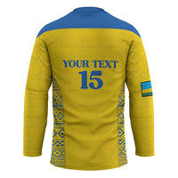 Rwanda Football Custom Hockey Jersey Stand With Amavubi - Yellow - Wonder Print Shop