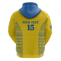 Rwanda Football Custom Hoodie Stand With Amavubi - Yellow - Wonder Print Shop