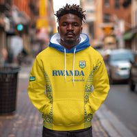 Rwanda Football Custom Hoodie Stand With Amavubi - Yellow - Wonder Print Shop