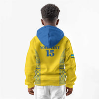 Rwanda Football Custom Kid Hoodie Stand With Amavubi - Yellow - Wonder Print Shop