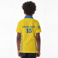 Rwanda Football Custom Kid Polo Shirt Stand With Amavubi - Yellow LT15