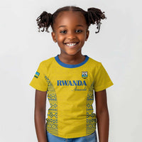 Rwanda Football Custom Kid T shirt Stand With Amavubi - Yellow LT15