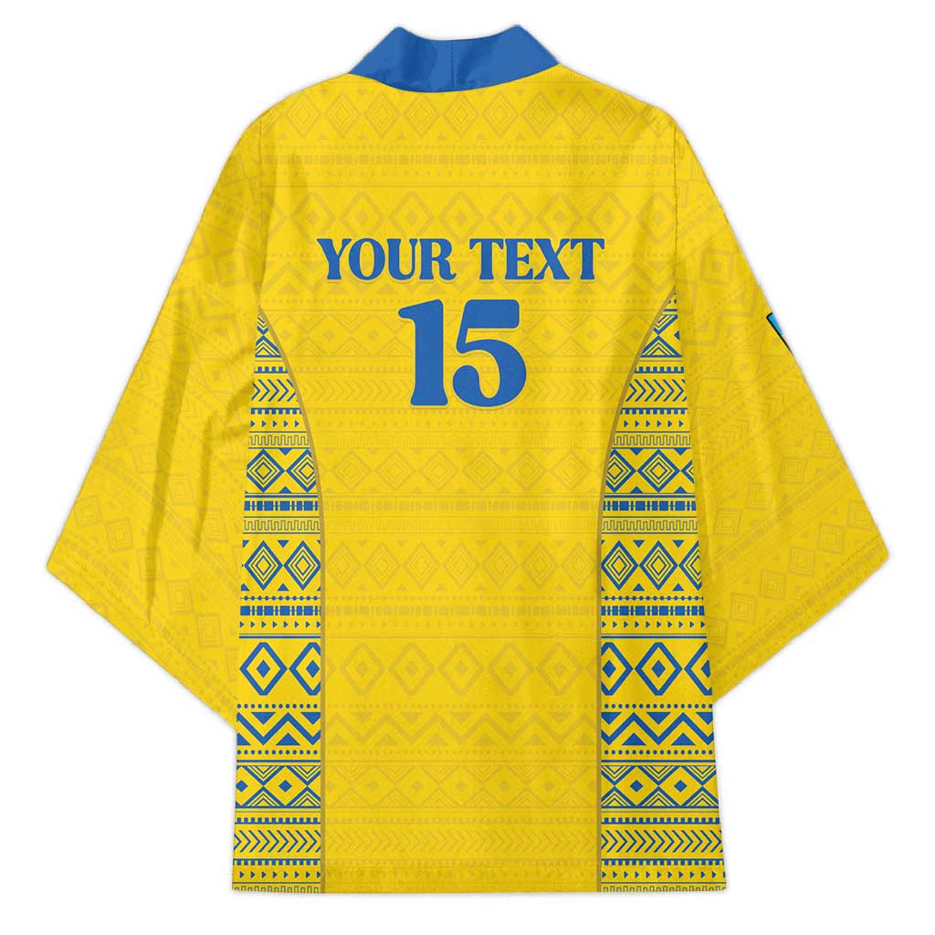 Rwanda Football Custom Kimono Stand With Amavubi - Yellow - Wonder Print Shop