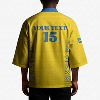 Rwanda Football Custom Kimono Stand With Amavubi - Yellow - Wonder Print Shop