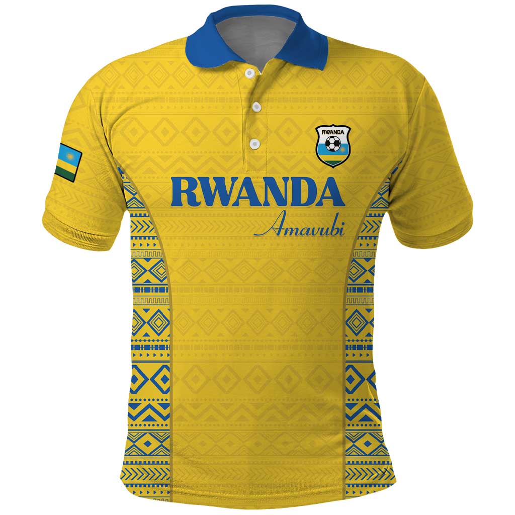 Rwanda Football Custom Polo Shirt Stand With Amavubi - Yellow LT15