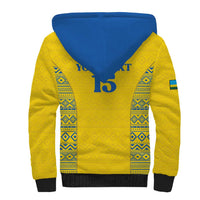 Rwanda Football Custom Sherpa Hoodie Stand With Amavubi - Yellow - Wonder Print Shop