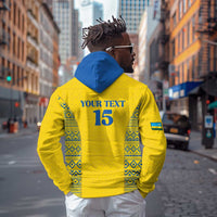 Rwanda Football Custom Zip Hoodie Stand With Amavubi - Yellow - Wonder Print Shop