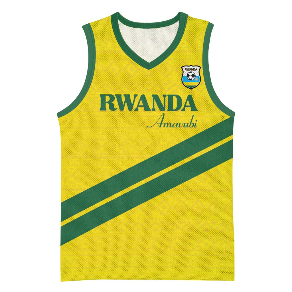 Custom Rwanda Football Basketball Jersey Pride Of Rwanda - Yellow - Wonder Print Shop