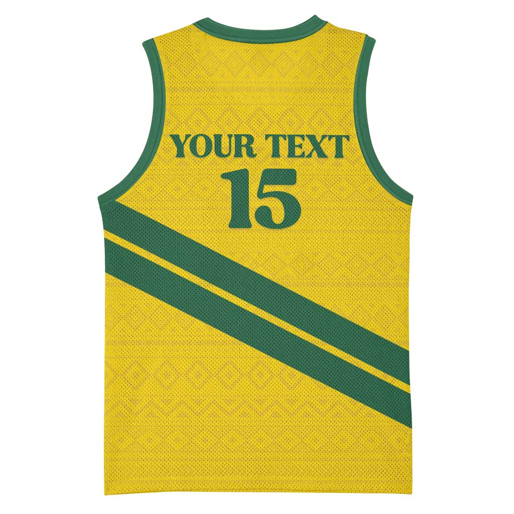 Custom Rwanda Football Basketball Jersey Pride Of Rwanda - Yellow - Wonder Print Shop
