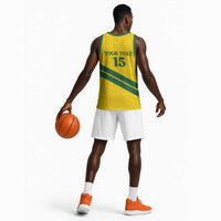 Custom Rwanda Football Basketball Jersey Pride Of Rwanda - Yellow - Wonder Print Shop