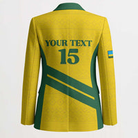 Custom Rwanda Football Blazer Pride Of Rwanda - Yellow - Wonder Print Shop