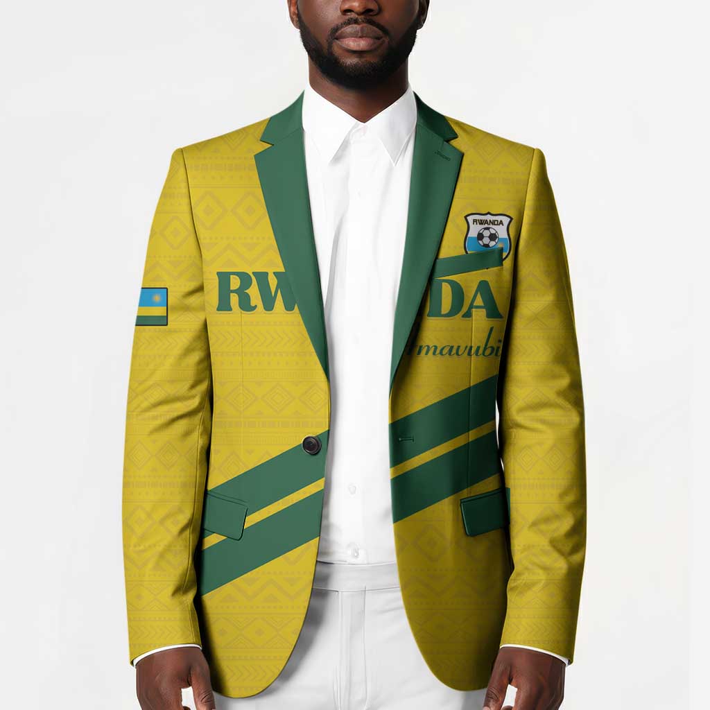 Custom Rwanda Football Blazer Pride Of Rwanda - Yellow - Wonder Print Shop