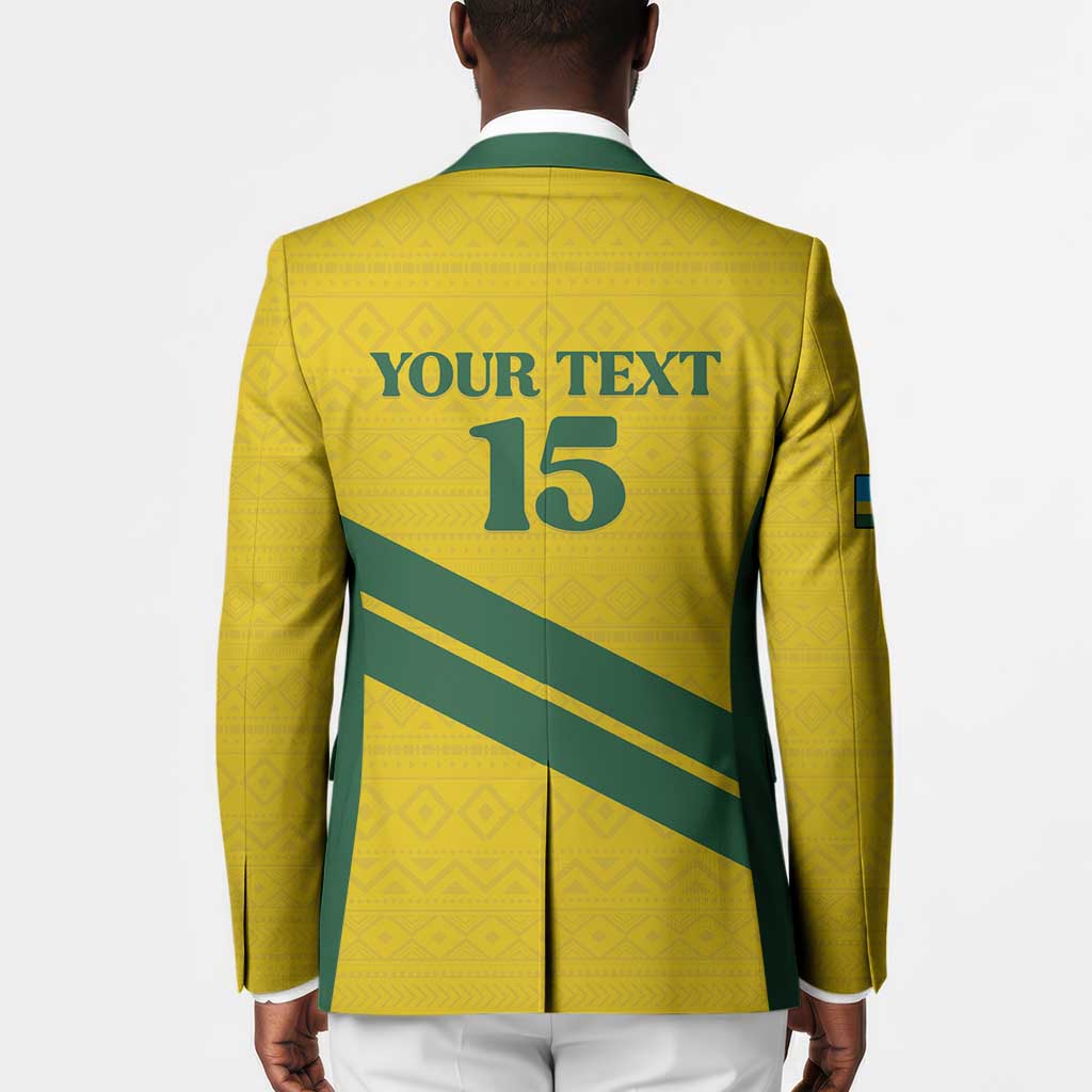 Custom Rwanda Football Blazer Pride Of Rwanda - Yellow - Wonder Print Shop