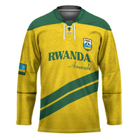 Custom Rwanda Football Hockey Jersey Pride Of Rwanda - Yellow - Wonder Print Shop